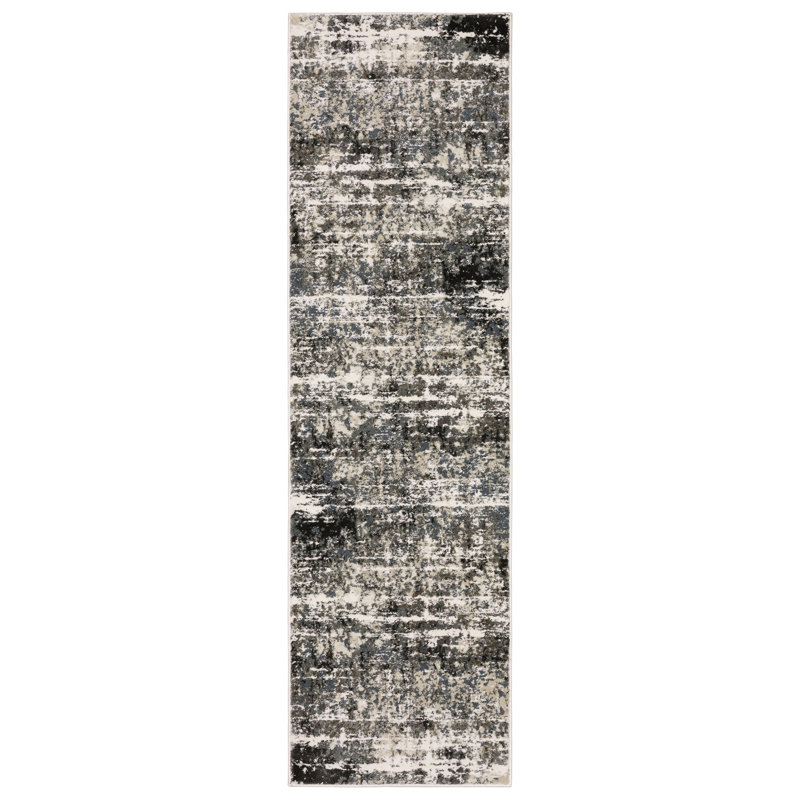 Ederle Abstract Indoor Rug, Runner 2'3" x 7'7"