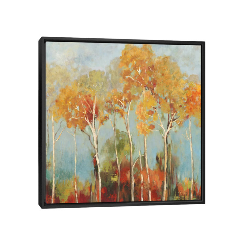 «Up Front II, Square», reproduction sur toile, H 18 po x l 18 po x P 1,5 po, Toile encadrée noire, Pas de tapis