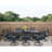 Elmfield 10 - Person Metal Patio Dining Set with Rectangular Table , Cushions Included-1922098615