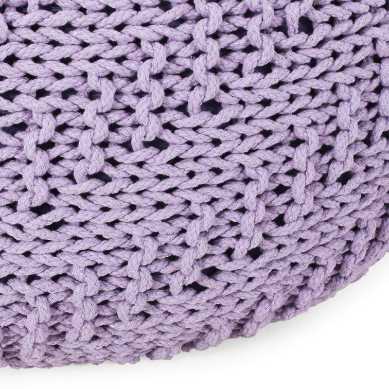 Pouf doux en coton lavande - ou coussin de sol capacité de poids de 200 lb