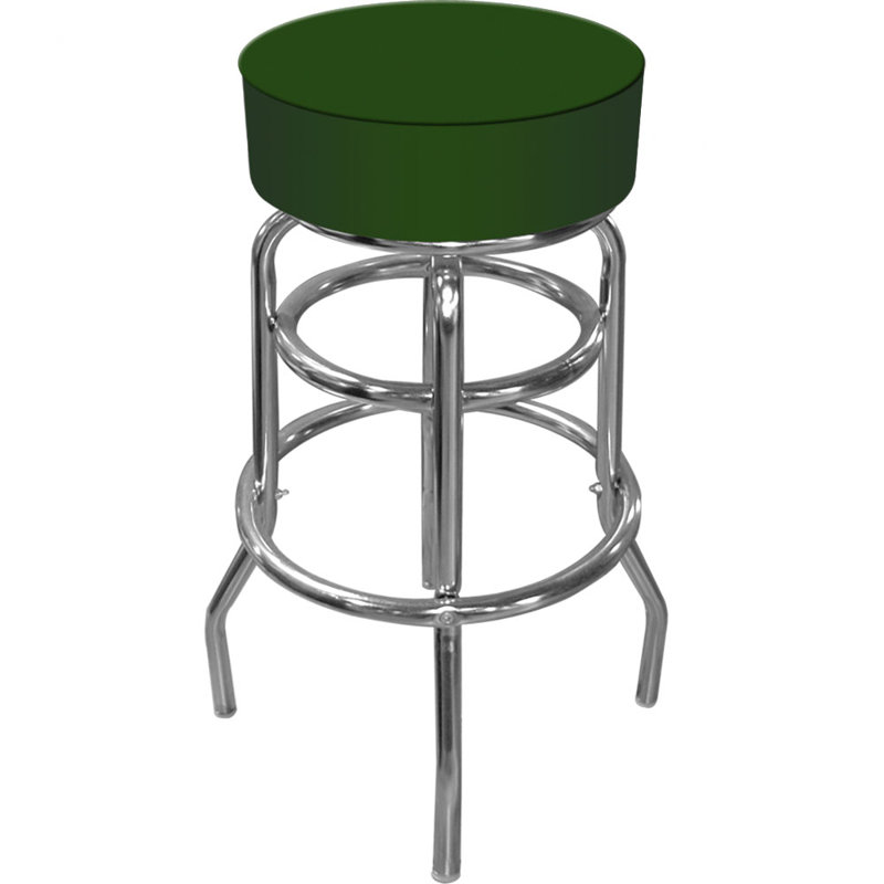 Catawba Swivel Upholstered Counter Stool, Green