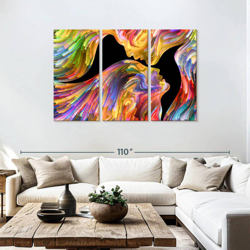 Avery Abstract Affection, 48" H x 74" W