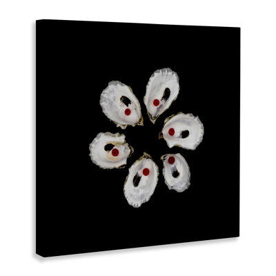 Oyster Shells Symmetry Canvas, design by Beth Adoette