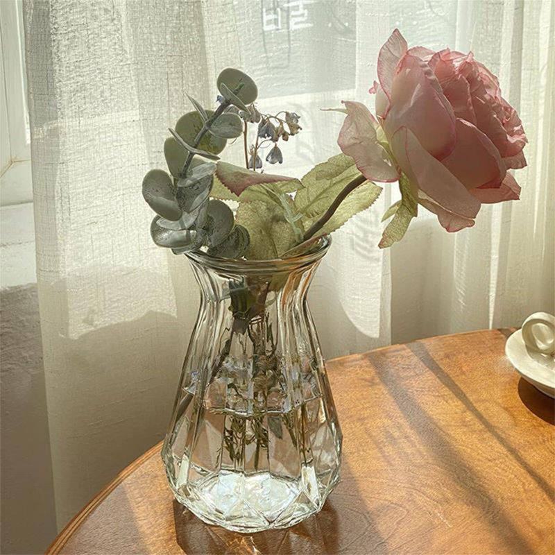 Spann Glass Floor Vase, Clear