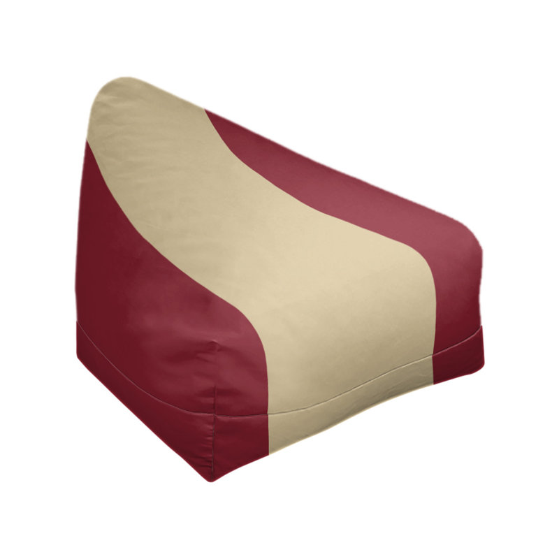 Classic Bean Bag, 42" H x 38" W x 31" D, Brick Red/Desert Sand