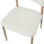 47cm H Boucle Upholstered Metal Wing Back Side Chair in Beige