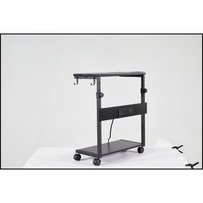 Height Adjustable Computer Tower Stand, 2-Tier ATX-Case CPU Holder Cart Under Desk Mobile PC Laptop -  Williston Forge, B9A8A0C70D3F4FE28CFC61E9754DDC5E