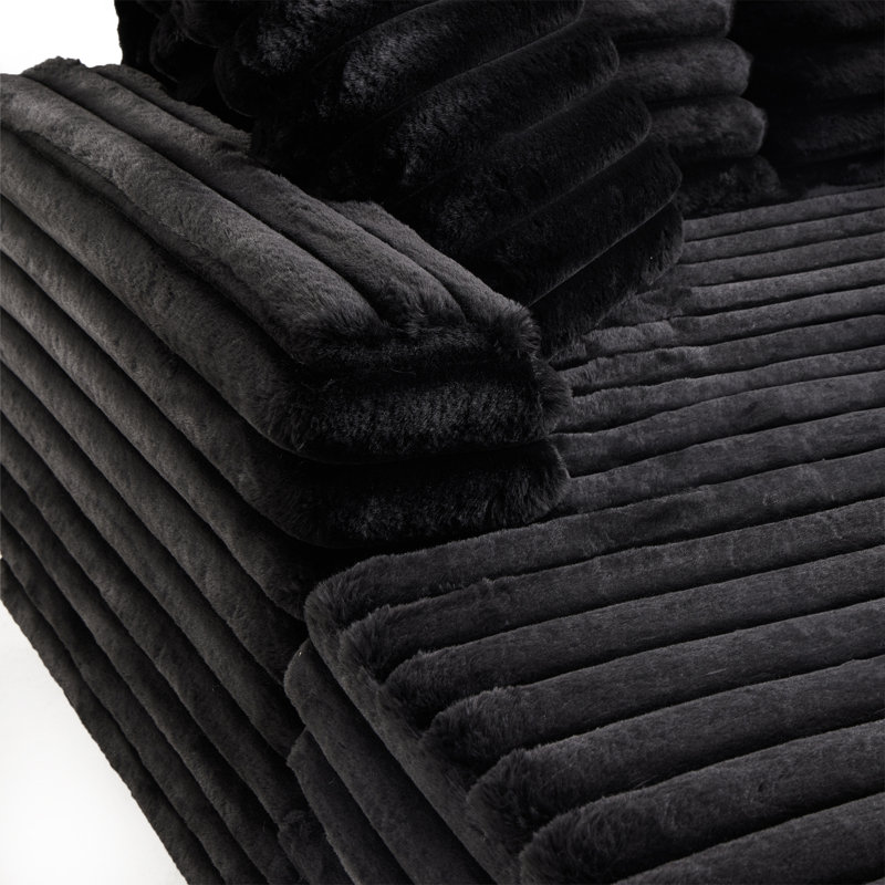 Canapé-lit pour 2 personnes Cloud Sleeper, Noir