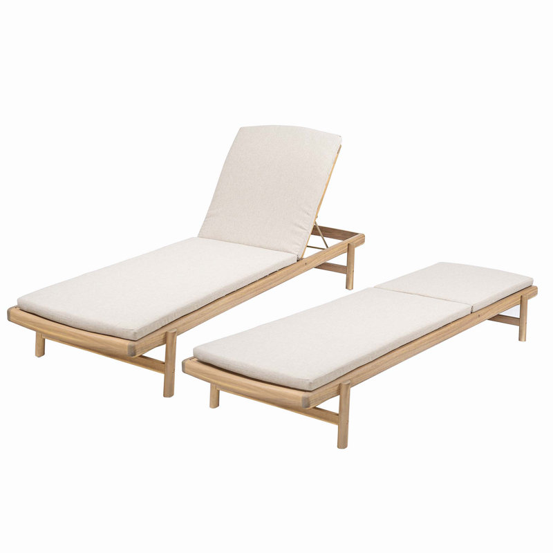 Chaise longue avec coussin Mallacia