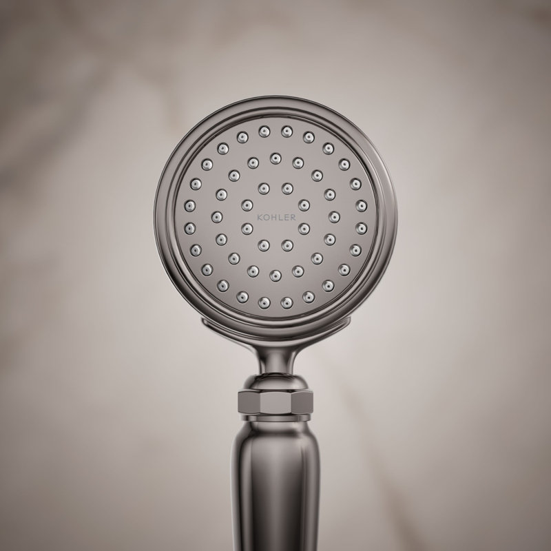 Artifacts Full/Standard Handheld Shower Head with Katalyst Air Induction Spray, Vibrant Titanium, 1.75 GPM