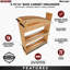 Armoire coulissante en érable massif avec accents noirs et glissières à fermeture en douceur BLUM pour armoires de 9 po de la collection Craftsman-130482681