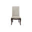 Ensemble de salle à manger rectangulaire rembourré en tissu espresso Kathran Marilyne-109011473
