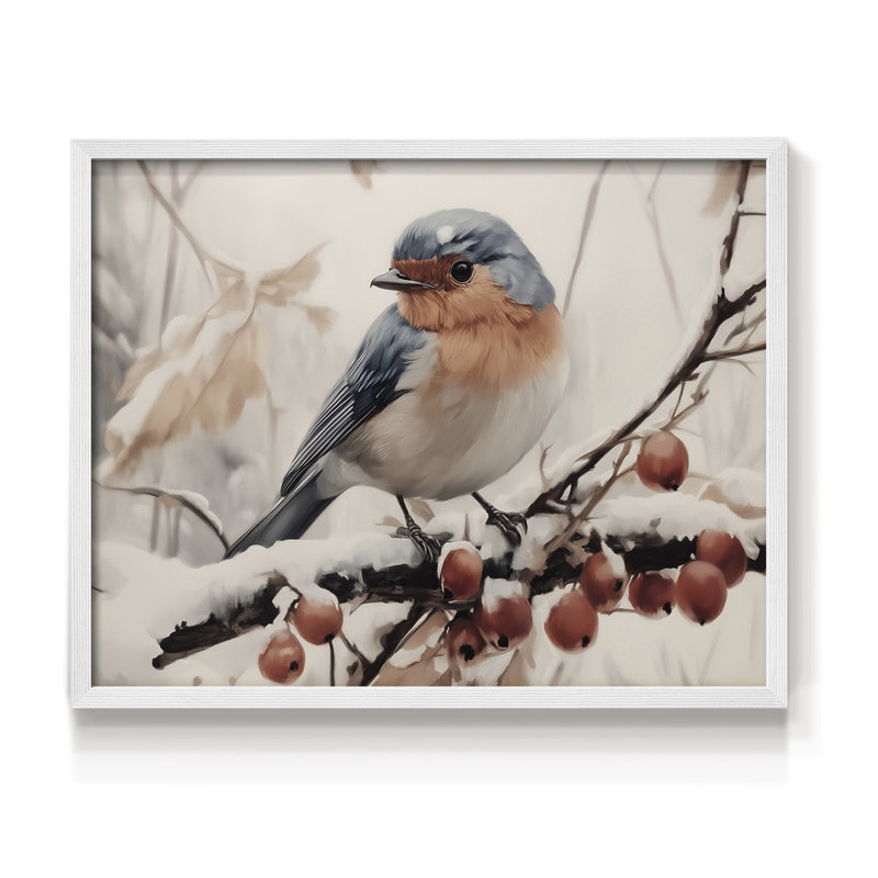«Chirstmas Art-MI», reproduction encadrée, H 8 po x l 10 po, Blanc