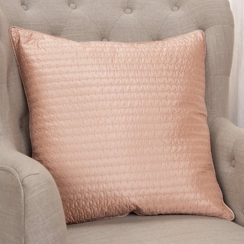 Housse et insert d'oreiller carré, Rose