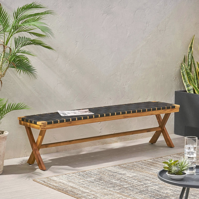 Banc de jardin en bois pour 2 personnes