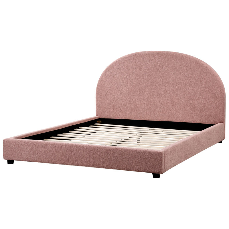 Bed Wood Veneer Bohemond, Pink, European Kingsize (160 x 200 cm)