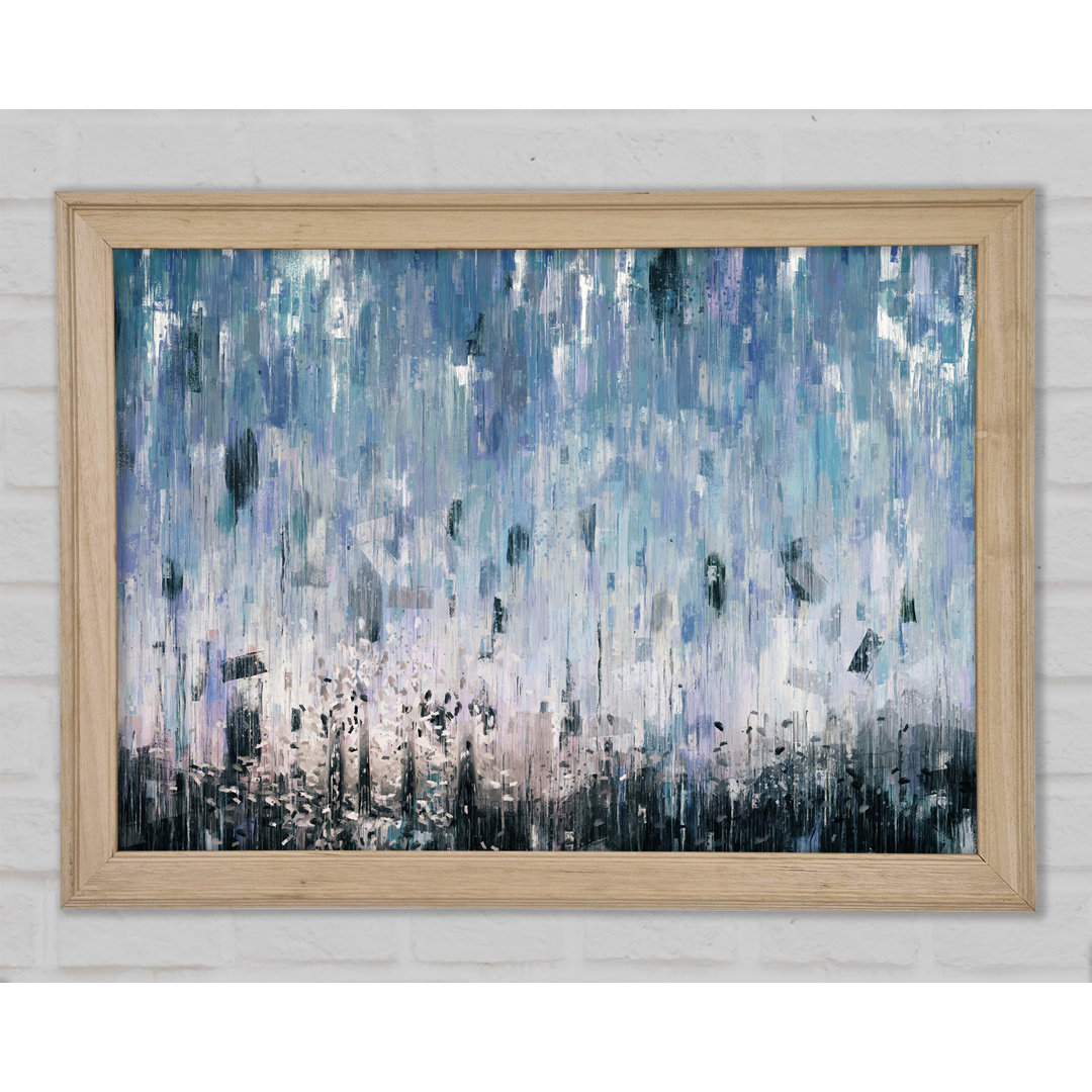 Gerahmtes Leinwandbild The Abstract Rain