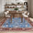Large Oriental Floral Living Room Rug Washable Bedroom Rug Non-Slip Colorful Vintage Accent Floor Carpet For Home Decor-509295001