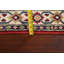 Tapis de couloir rouge / ivoire / vert / bleu en laine noué à la main de conception unique 2 pi 8 po x 9 pi 10 po