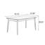 Pierre rectangulaire blanche avec table de salle à manger Soild pour la salle à manger / cuisine-1212210252-1212210255