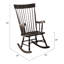 Chaise berçante à finition noire