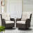 Bonia Outdoor Wicker Rattan Swivel Rocking Patio Club Accent Chairs with Cushions-2076145487-2076145486