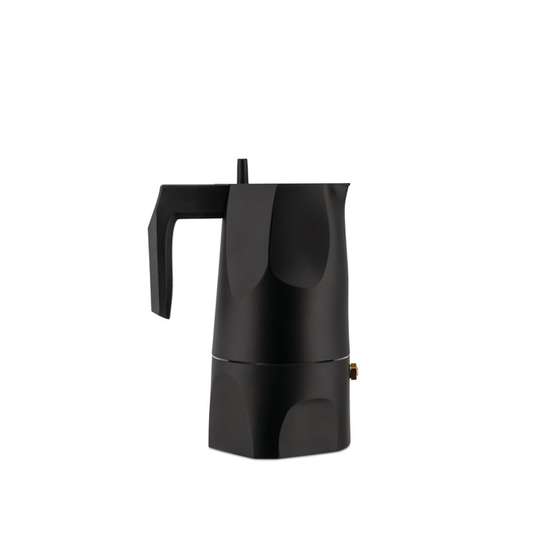 Ossidiana Espresso Coffee Maker, 3 Cup, Black