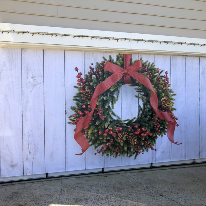 Pigort Christmas Joy Sign Wreath For Door - Holiday Wooden Wall Decor Indoor Outdoor, Farmhouse Style - View #4