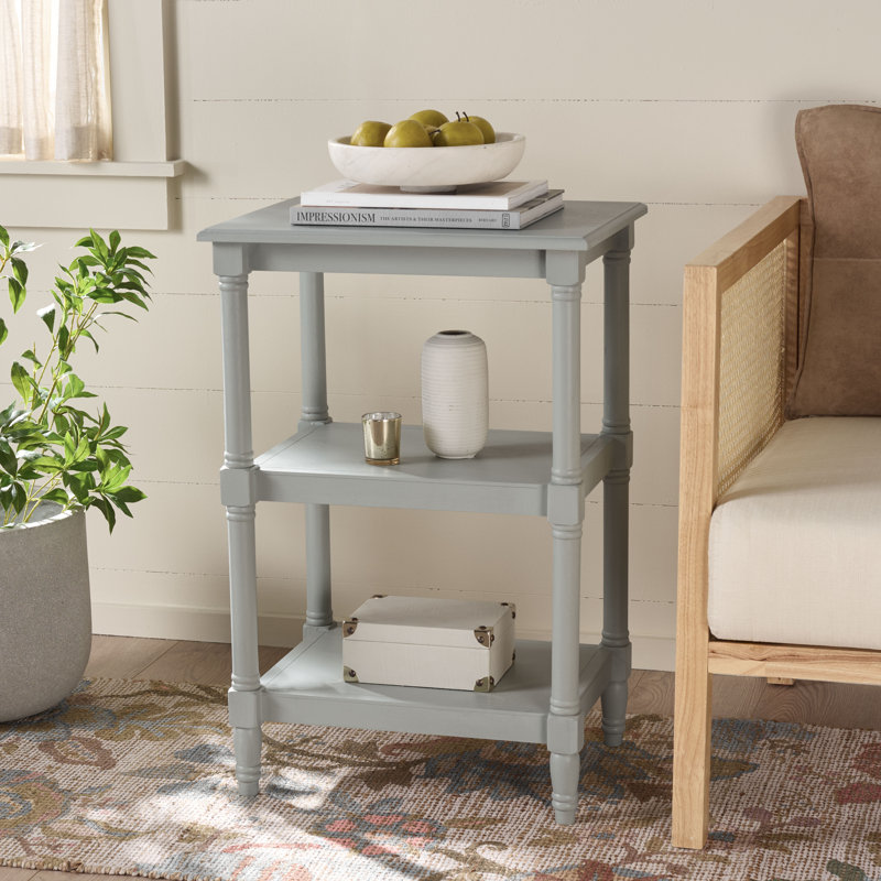 Table de bout avec rangement Rutherford, Bleu œuf Robins