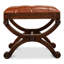 Empire Leather Accent Stool