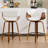 Modern Upholstered Swivel 26'' Counter Stools, Wood Kitchen Island Stools with Footrest-119858579-122289454