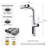 Single Handle Kitchen Faucet with Accessories-93486580