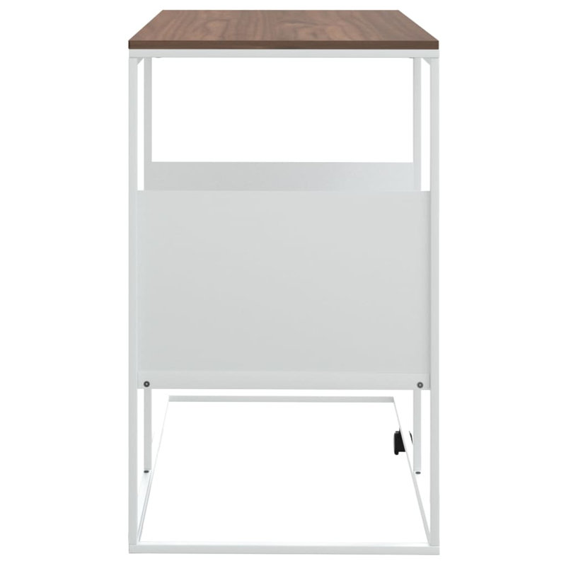 Table de bout avec rangement Adelay, Brun, Noir