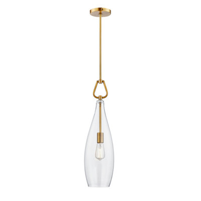 Luminaire suspendu en métal Becca, bronze