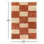 Anemone Checkered Wool Shag Rug-568242497