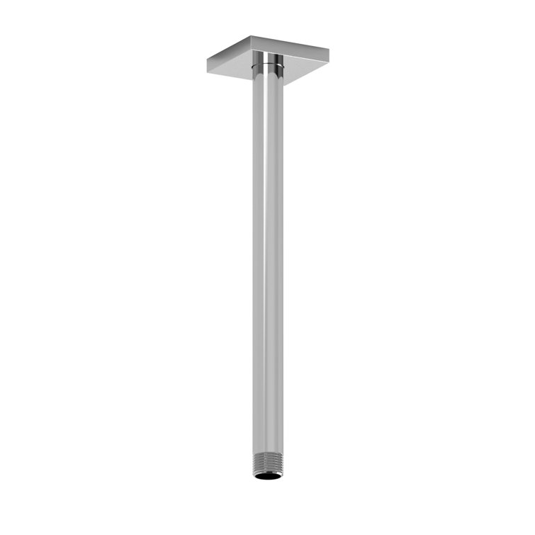 12" Ceiling Mount Shower Arm With Square Escutcheon