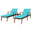 Ensemble de chaises longues en rotin 3 pièces Protable