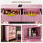 Dressing Table with Motion Sensor 3-colour lighting, Charging Socket and Stool-1779500916