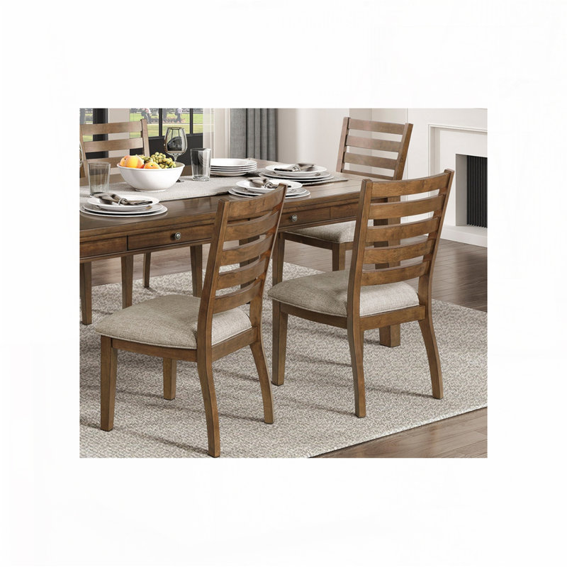 2 chaises d'appoint 2 pièces, Cerisier, Gris