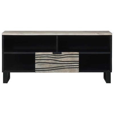 TV Cabinet With Drawer 105 X 33 X 46 Cm Solid Mango Wood