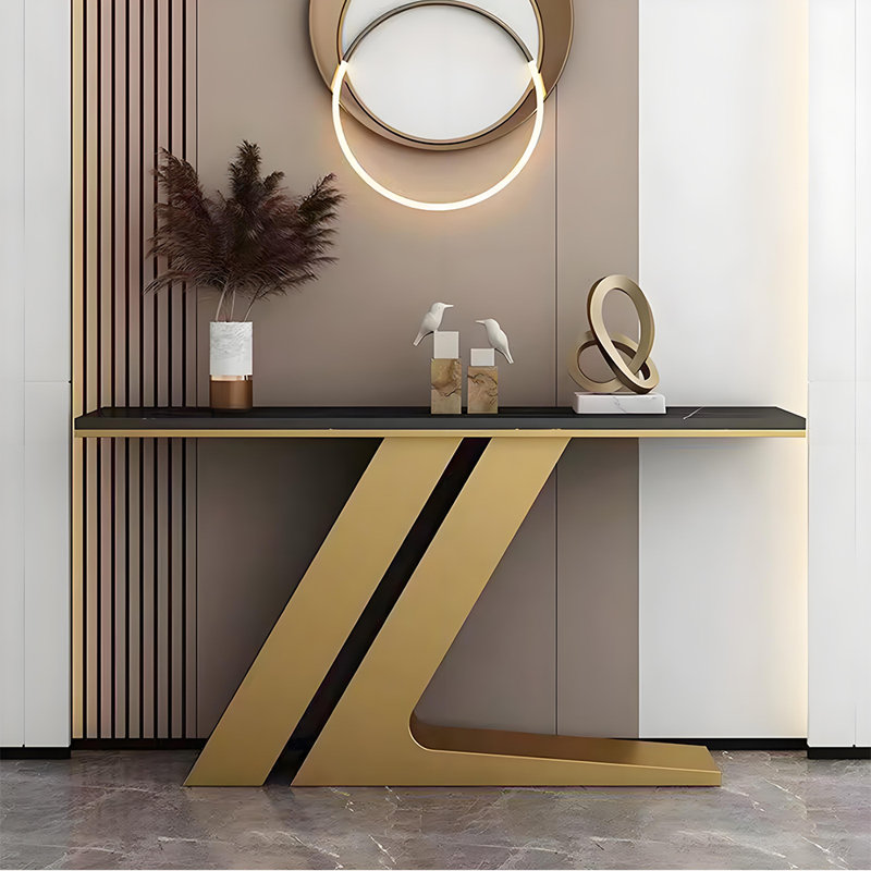 Console de style italien en pierre frittée.