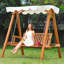 Avalyna Solid Wood Hanging Porch Swing-1056360327