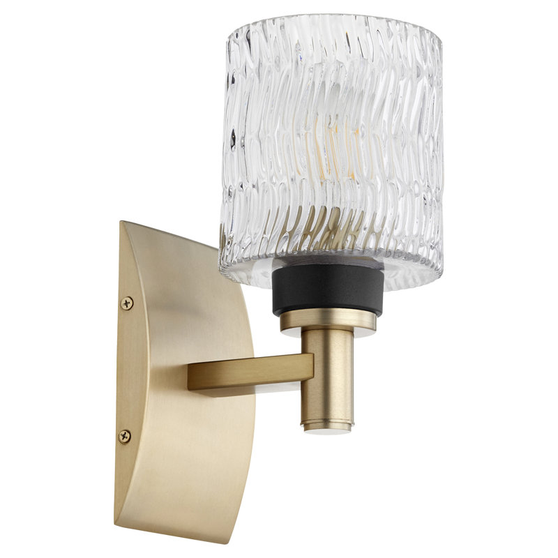 Marjoram Steel Armed Sconce, Aged Brass