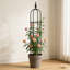 Treillis Obélisque pour plantes grimpantes Black Garden-1412559765