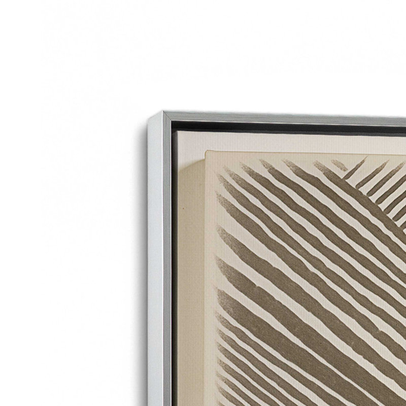 Impression sur toile Modern Modern Illusion III, H 12,75 po x l 12,75 po x P 1,75 po, Cadre flottant en chrome poli