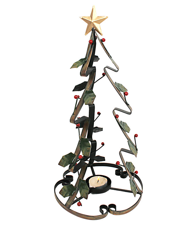 13'' H Metal Tabletop Tealight Holder