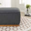Repose-pieds carré en bois massif-104597403