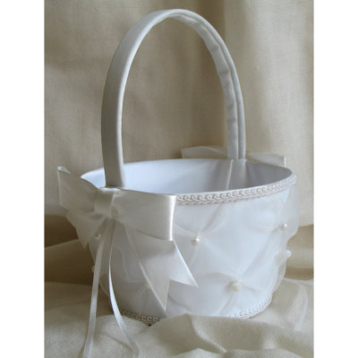 Panier de fille à fleurs perles