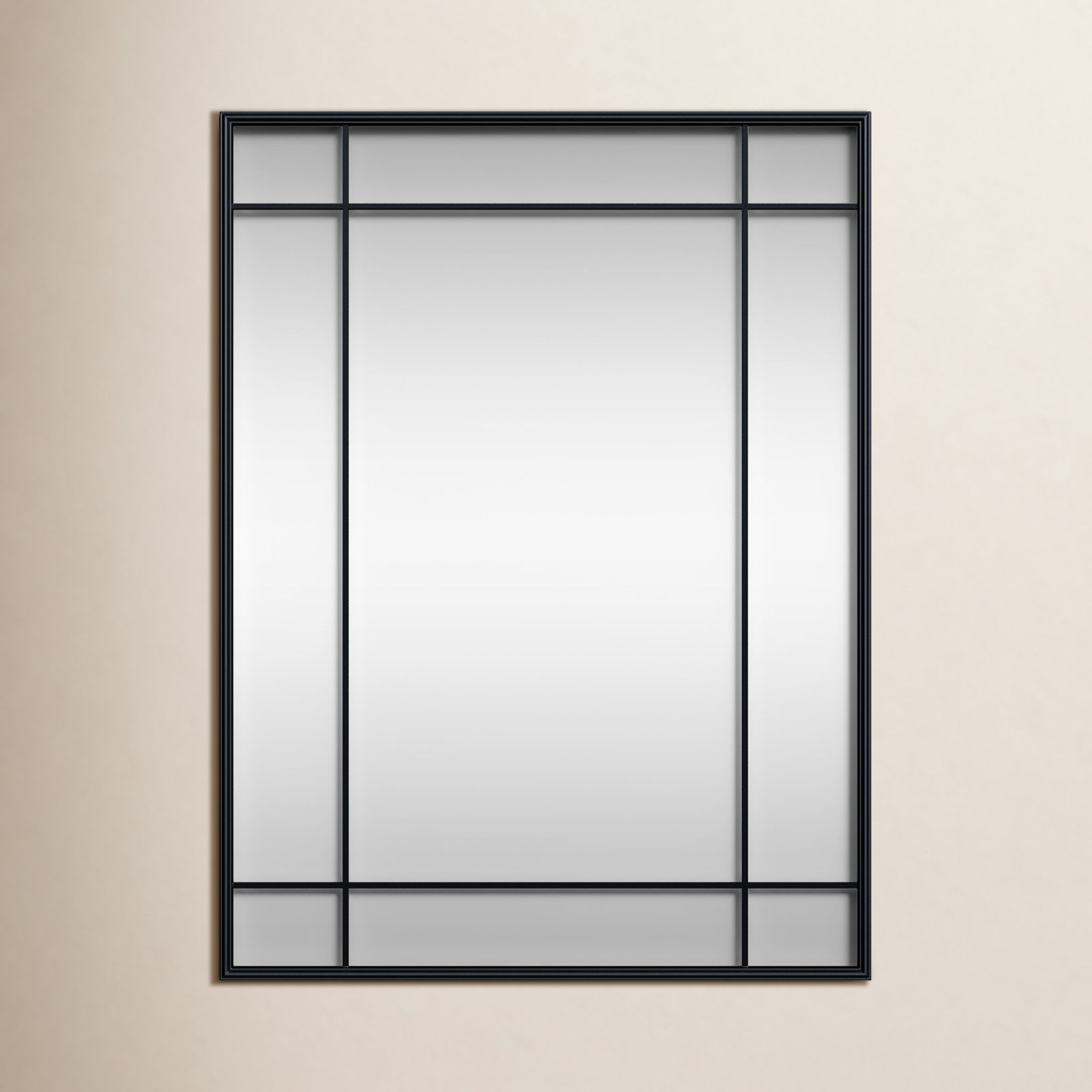 Chancey Accent Mirror, Black, 40"H x 30"W