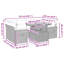 55cm Wide Patio Sofa with Cushions